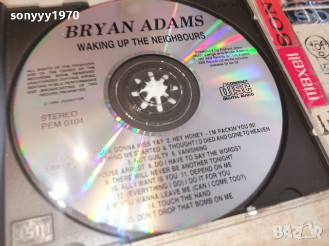 BRYAN ADAMS CD 0302261029, снимка 11 - CD дискове - 53333942