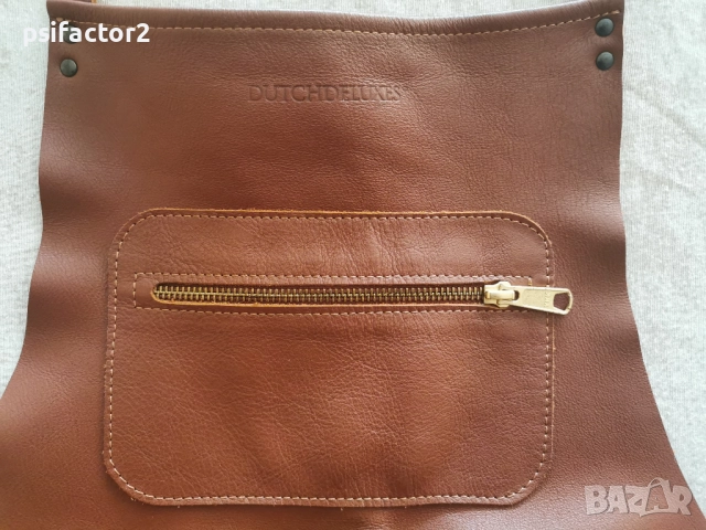 Луксозна кожена престилка Dutchdeluxes за ножари, бижутери и готвачи, снимка 6 - Други - 52447144