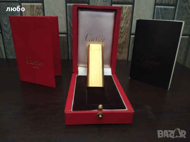 Запалка CARTIER във 20 м Златно Покритие Обслужена  Пали 100 от 100 Перфектната , снимка 4 - Антикварни и старинни предмети - 46065465