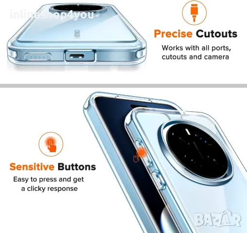 Прозрачен Кейс SPACE CASE за Honor Magic7 Pro, снимка 5 - Калъфи, кейсове - 49978406