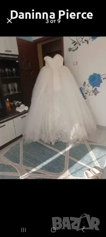 Булчински рокля С Дълго Було, снимка 7 - Сватбени рокли - 50292039