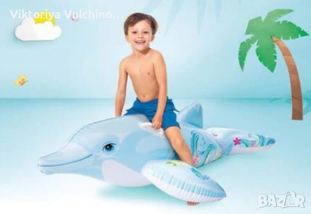 Детски надуваем делфин за езда Intex, снимка 2 - Други - 46385078