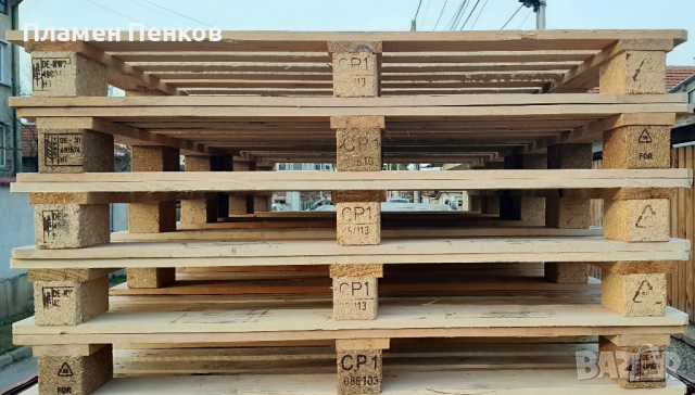 Нови дървени палета , размер 120 / 100, снимка 3 - Дограми - 44978894
