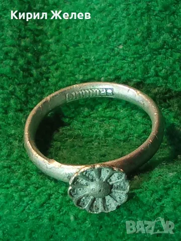SPINNING Марков СРЕБЪРЕН ПРЪСТЕН СРЕБРО 925 с ЩЕМПЕЛ на БИЖУТЕРА БУТИКОВО БИЖУ РЪЧНА РАБОТА 38596, снимка 18 - Пръстени - 49153627