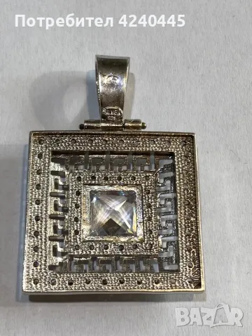 Сребърна висулка , снимка 3 - Колиета, медальони, синджири - 50221302