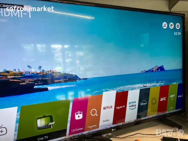 Телевизор LG 49UH610V LED Smart 4K TV, снимка 1 - Телевизори - 47230409