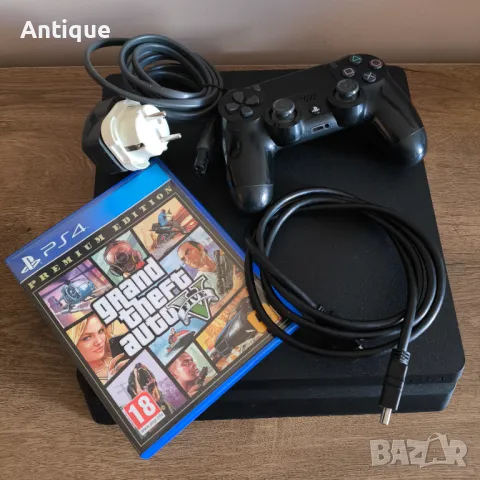 PlayStation 4 Slim с подарък игра Grand Theft Auto V, снимка 5 - Игри за PlayStation - 48003033