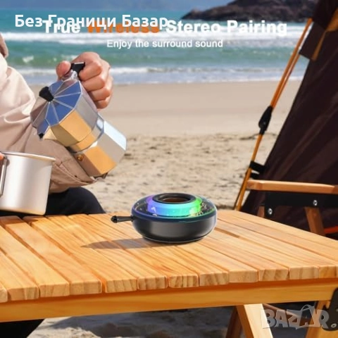 Нова Мини Bluetooth тонколона с RGB светлини и дълъг живот на батерията, снимка 5 - Bluetooth тонколони - 52772768