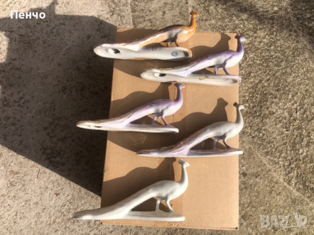 СОЦ порцеланови фигурки ПАУН - MADE IN BULGARIA 2, снимка 7 - Антикварни и старинни предмети - 51830139