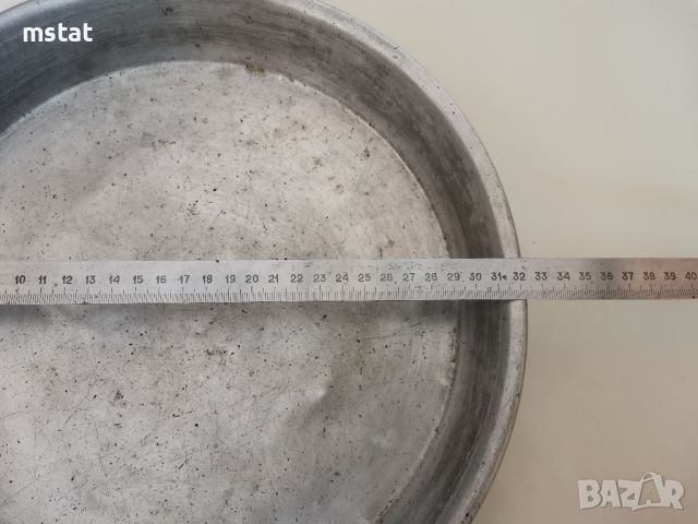 Стара алуминиева тава - 32 см., снимка 4 - Съдове за готвене - 46249337