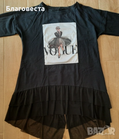 Туника (блуза) с дълъг ръкав и щампа , снимка 2 - Туники - 53698938