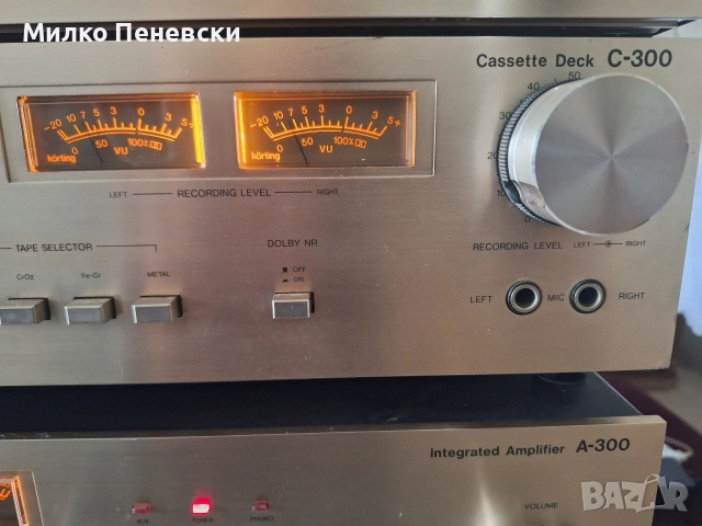 KORTING A 300 STEREO AMPLIFIER.C 300 STEREO CASSETTE DECK.T 300 STEREO TUNER.MADE IN WEST GERMANY., снимка 7 - Аудиосистеми - 53689734