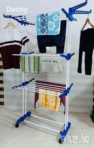 сгъваем сушилник на колелца , снимка 4 - Сушилници - 52890705