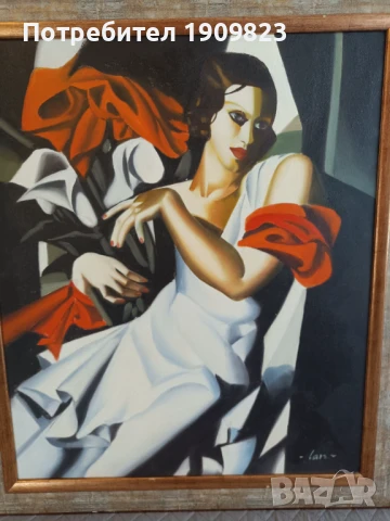 Голяма маслена картина , снимка 3 - Картини - 50804561