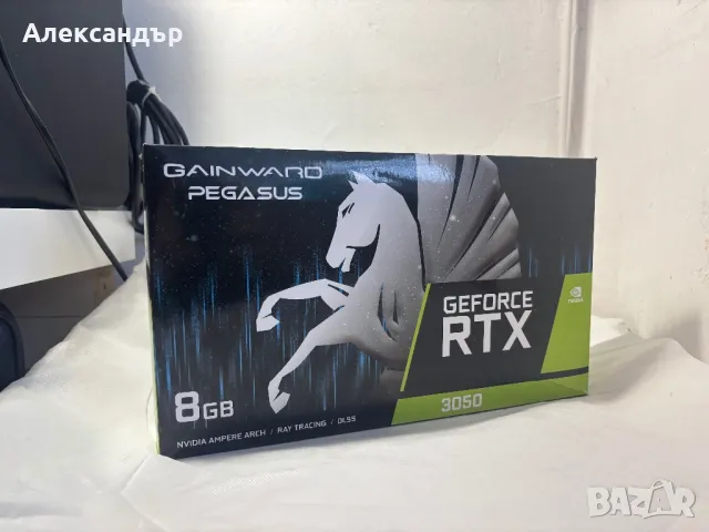 Видеокарта Gainward Pegasus RTX 3050 8Gb, снимка 3 - Видеокарти - 49341616