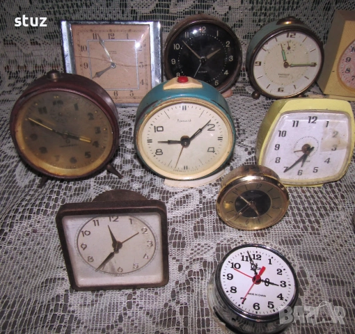 Механични будилници за реставрация, или за части, сет 12 бр., снимка 6 - Антикварни и старинни предмети - 53125078