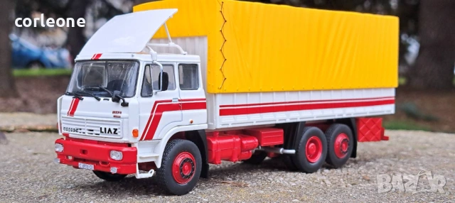 Madara Liaz 796 бордови с тента - мащаб 1:43 на DeAgostini моделът е нов в блистер, снимка 6 - Колекции - 53763838