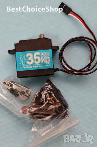 35кг Цифров Сервомеханизъм Водоустойчив Висок Въртящ Момент Метални Зъби – 270 Градуса