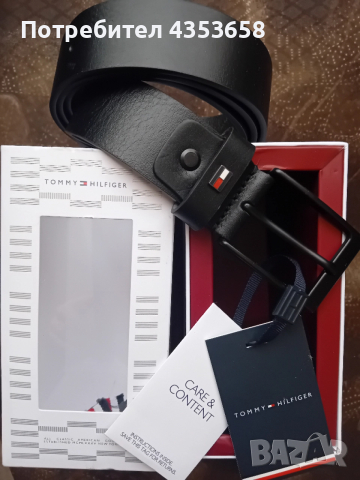 Tommy Hilfiger -115 см ест.кожа колан, снимка 3 - Колани - 52864433