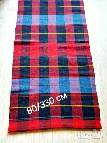Вълнени черги каре , снимка 2 - Пътеки - 50836197