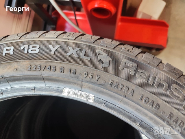 2бр.летни гуми 225/45/18 Uniroyal, снимка 4 - Гуми и джанти - 53925211