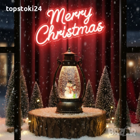Ретро LED коледен фенер с падащ сняг – магическа светлина и празничен уют, снимка 7 - Други стоки за дома - 52351973