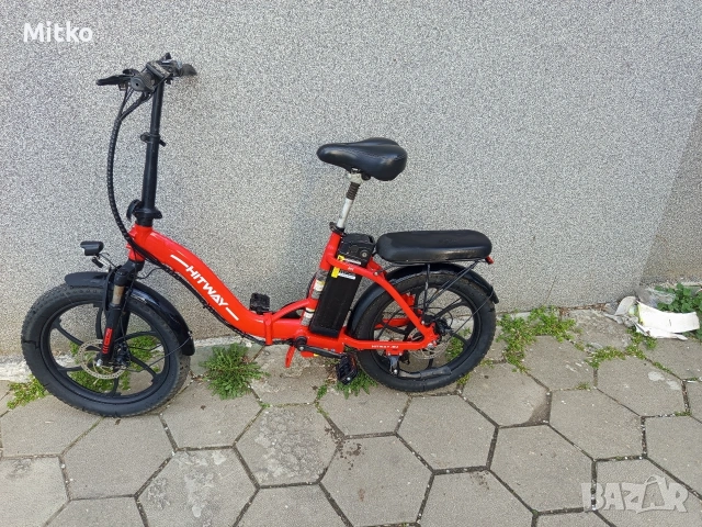 20 цола електрически алуминиев велосипед с 7 скорости усилени ляти капли амортисьори предни дискови , снимка 5 - Велосипеди - 53976594