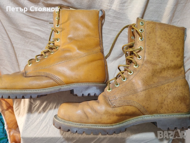 Датски кубински от естествена кожа стар образец р-р 46, снимка 7 - Мъжки боти - 52673823