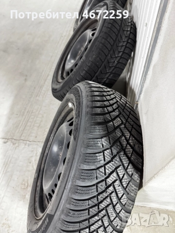 Зимни гуми Hankook 205/60/16 ДОТ със стоманени джанти 5x115 за Опел, снимка 3 - Гуми и джанти - 52697082