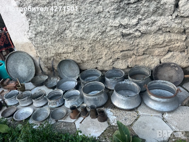 Стари медни автентични посуди, снимка 4 - Колекции - 54093240
