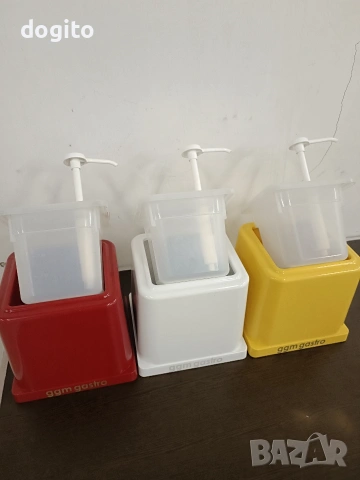 *ЧИСТО НОВИ* Диспенсър за кетчуп, майонеза, горчица, снимка 2 - Обзавеждане на кухня - 53037336