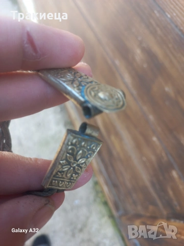 СТАРА ВЪЗРОЖДЕНСКА СРЕБЪРНА ГРИВНА , снимка 2 - Антикварни и старинни предмети - 53895365