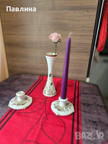 Порцеланови свещници , снимка 10 - Декорация за дома - 51945573