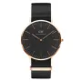 Часовник Daniel Wellington Classic Black 40 mm DW00100148 черна найлонова каишка, снимка 1