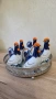 Руски порцелан, ЛФЗ: солница/пиперник Пуйка и Петел , снимка 1