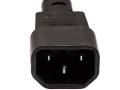 Захранващ кабел Roline  / 3x0.75mm2; IEC C13 женски, IEC C14 мъжки; PVC; 1,8м; черен  за монитор, снимка 2