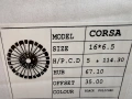 4 бр. чисто нови алуминиеви джанти CORSA 16 цола 5x114.3 , централен отвор 67.1 , ET35, 6.5J, снимка 11
