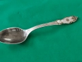 Руска посребрена лъжичка с герба на Русия , снимка 1