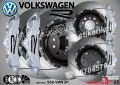 Volkswagen R надписи за капаци на спирачни апарати, снимка 3