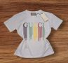 *Gucci* Дамска тениска с щампа в бял цвят, снимка 1 - Тениски - 45560231