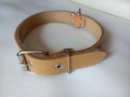 Натурален кожен нашийник (Керемида) – 3.5 см широк / 65 см дължина, снимка 1