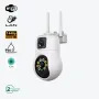 Смарт PTZ WiFi камера за външен монтаж 2x 3MP, ICSee, снимка 4