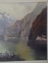 Стари авторски картини ,,Алпийски пейзаж на езерото Кьонигзес", снимка 6