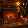 Декоративна LED камина с изкуствен пламък и звук – уют без риск и без отопление, снимка 4