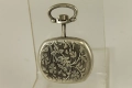 Стар Дамски Сребърен Джобен Часовник FORTEX, снимка 4