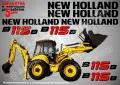 New Holland B115B стикери надписи, снимка 1