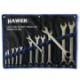 Комплект звездогаечни тресчотни ключове 8 – 32 мм 13 части Hawek, снимка 1