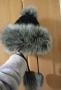 Зимна дамска шапка с изкуствен пух, снимка 5