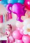 Barbie Барби розов лице кукла фолио фолиев хелий или въздух парти рожден ден, снимка 2
