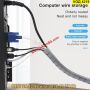 Спирален органайзер за кабели с дължина 3 метра в сив цвят - КОД 4219, снимка 4